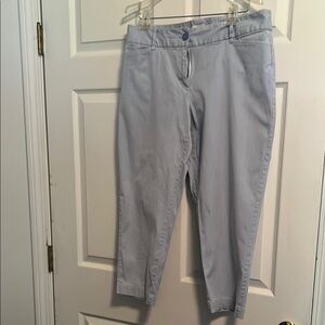 Ann Taylor Loft Light Blue Striped Pants